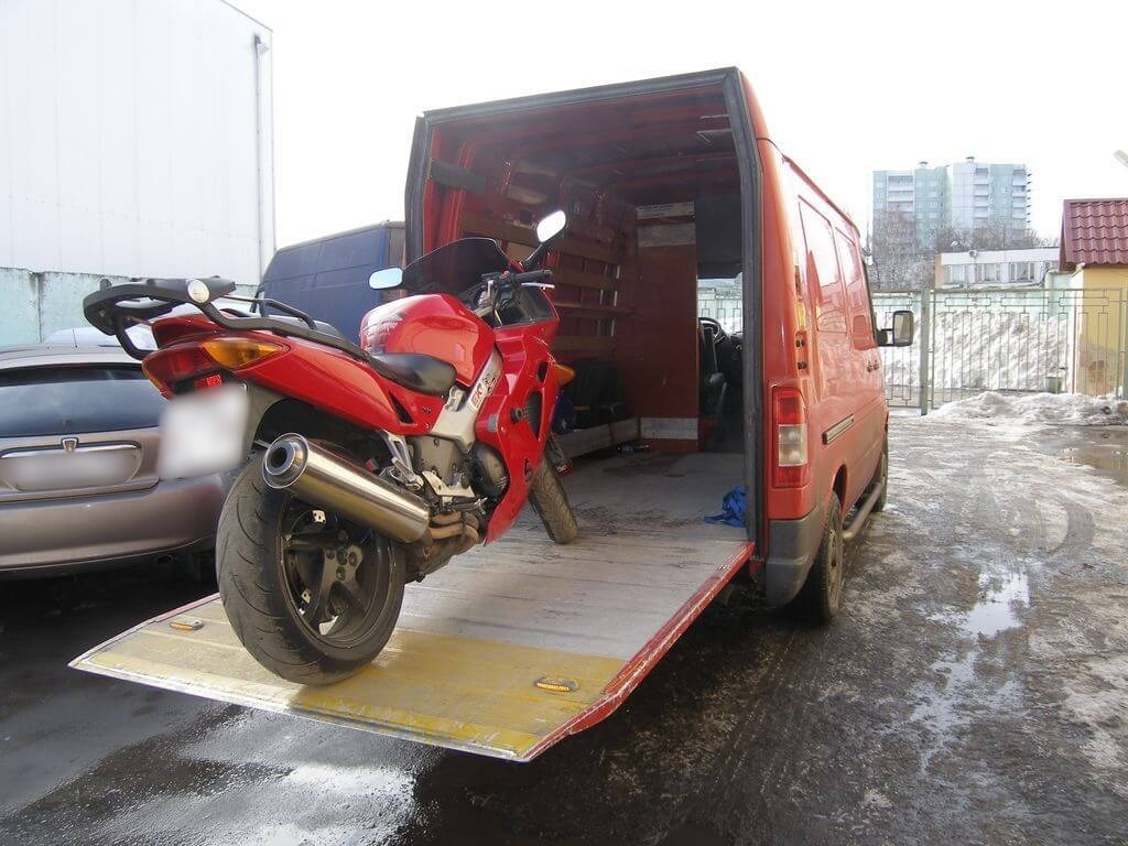 Фото эвакуации мотоцикла
